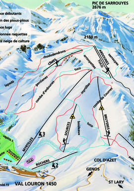 Pistes ski de Pyrénées2vallées - Val Louron