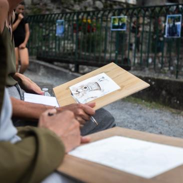 Week-end croquis dans le village d’Arreau 