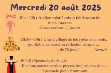 Affiche journée enfants 20 aout 2025