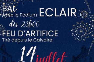 Affiche événement fête nationale France 14 juillet - 1