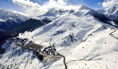 pistes de ski station Val Louron Pyrénées